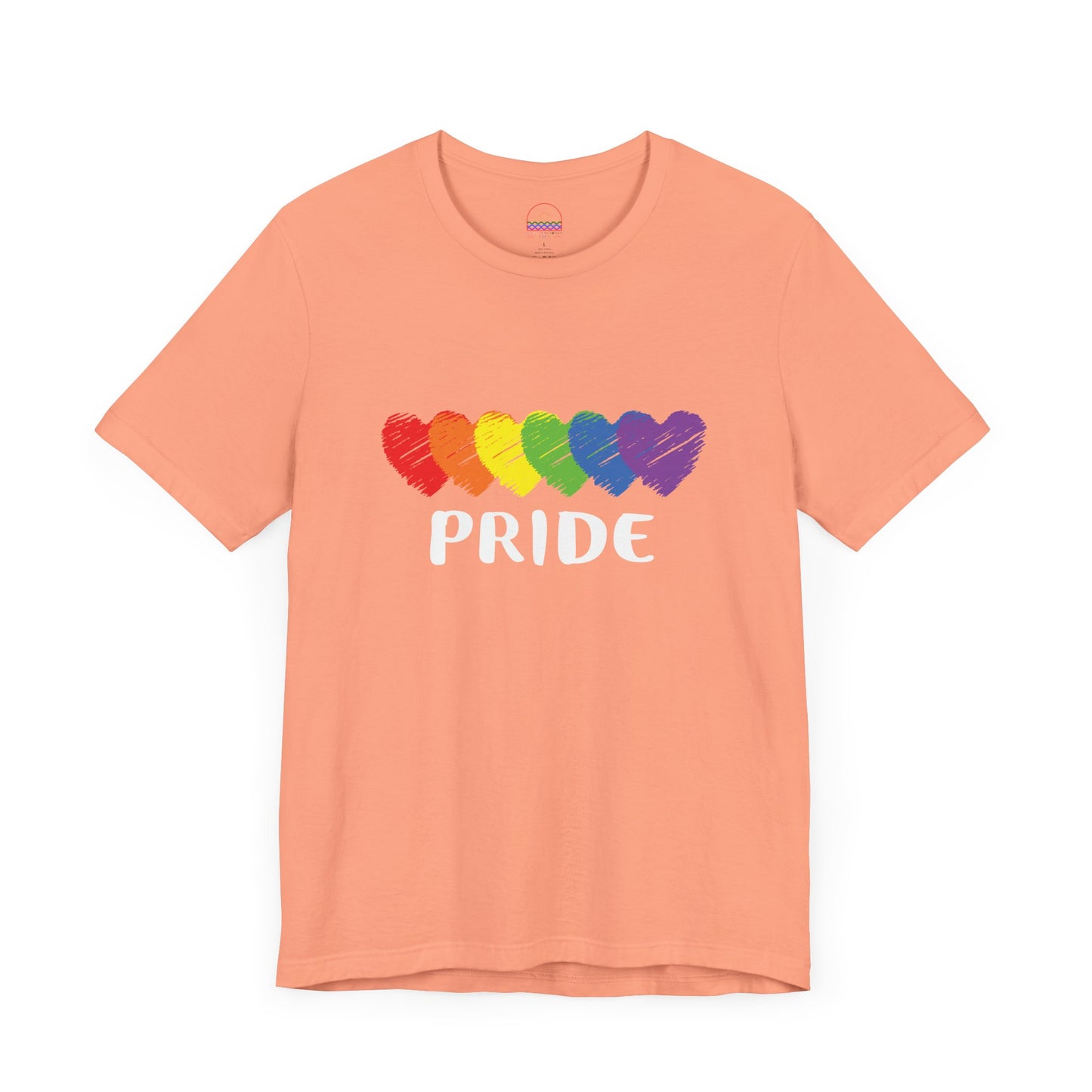 Pride Hearts Unisex Tee - LGBTQ+ Rainbow Love | PSO