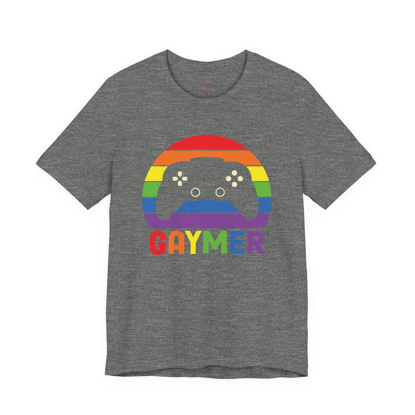 Pride Gamer Unisex Tee - Rainbow Controller Graphic T-Shirt