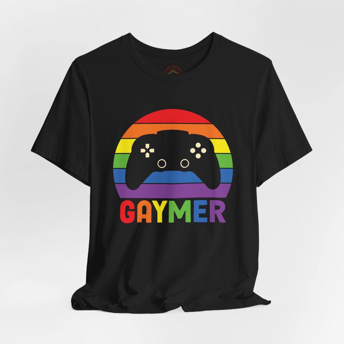 Pride Gamer Unisex Tee - Rainbow Controller Graphic T-Shirt