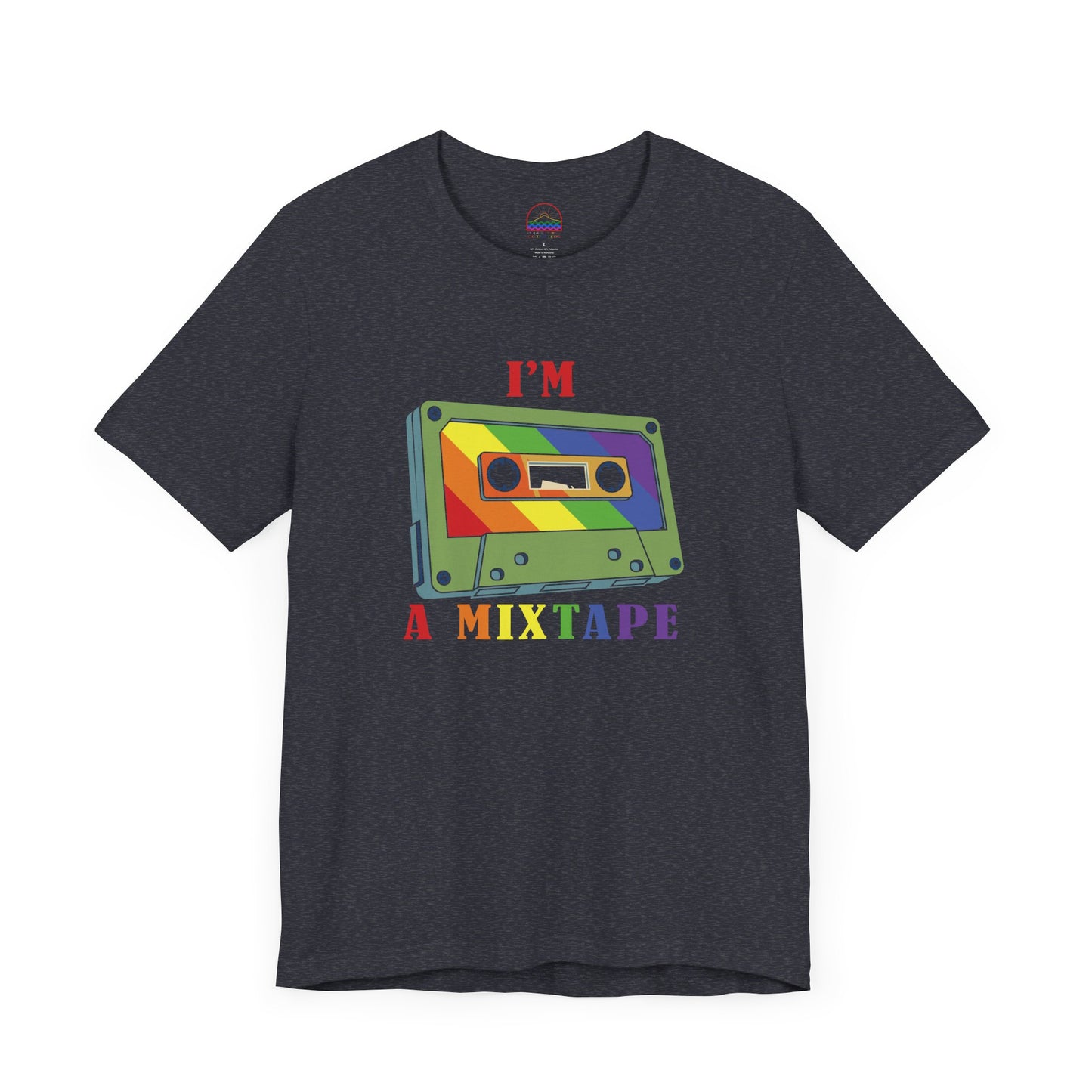 Retro Pride Mixtape Tee – LGBTQ+ Rainbow Cassette T-Shirt | Puget Sound Outfitters