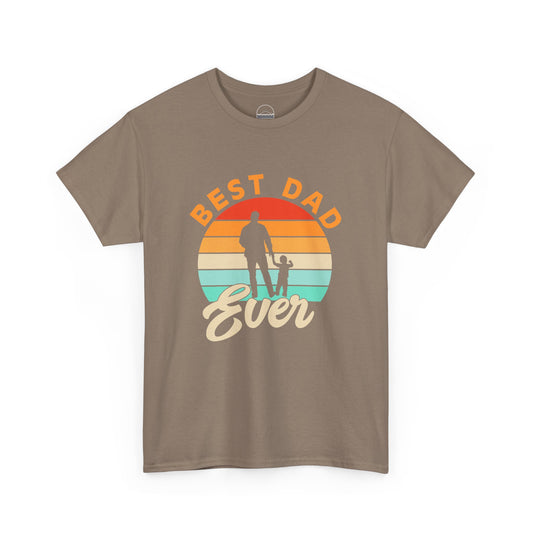 Best Dad Ever Unisex Heavy Cotton Tee - Stylish Father's Day Gift