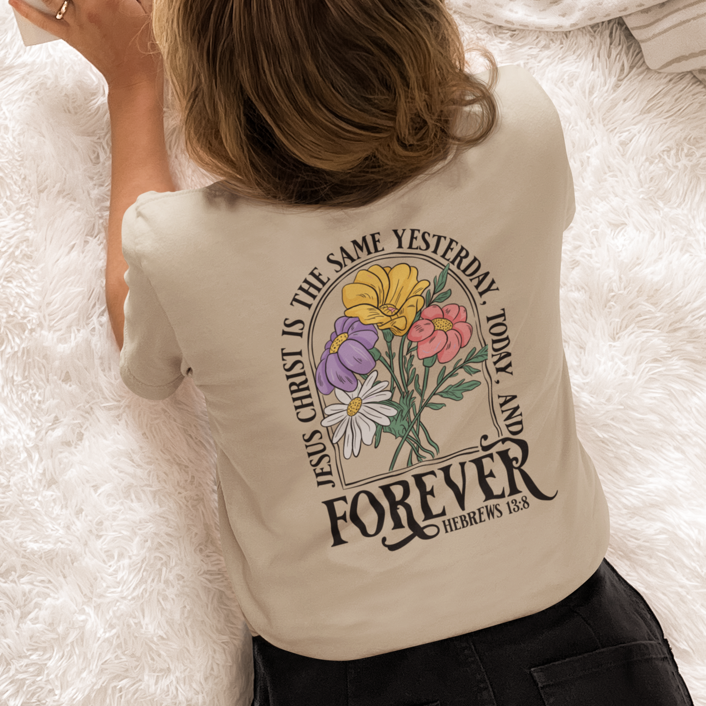 Faith-Inspired Christian Tee – Hebrews 13:8 | PSO Apparel